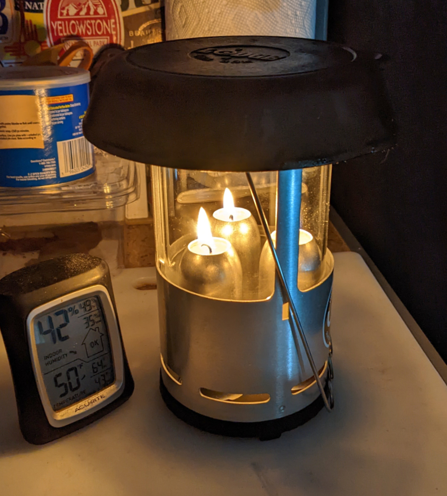 Review and Test: The Crisco Candle Heater - Cheap RV Living